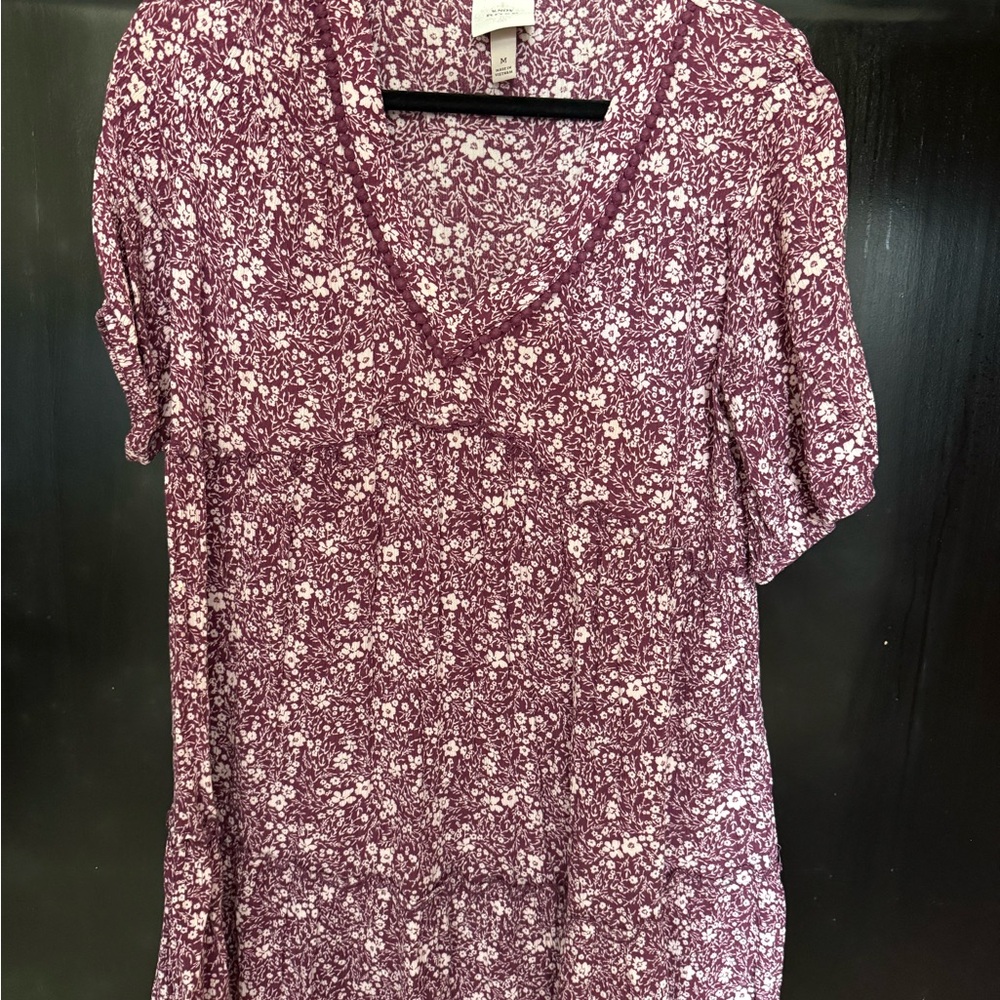 Knox Rose Mauve Short Sleeve Babydoll Dress